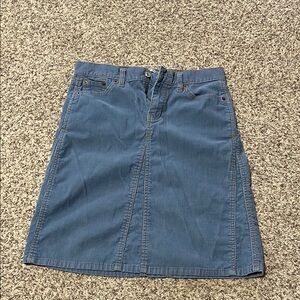 Gap brand Denim Colored Corduroy Blue Skirt